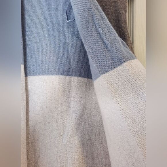 Benedetta B. L PastelChocolate WOOL CASHMERE Blend Knit Slvless Women Cardigan - Picture 8 of 10